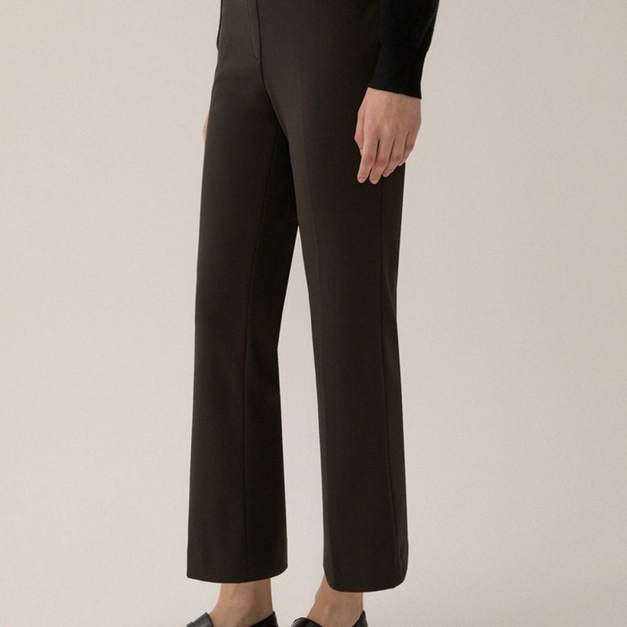 리스트 하이 웨이스트 밴딩 슬림 기모  팬츠 TWWSLP82140