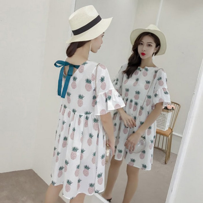 YHSHOP 숙녀 여름 패션 캐주얼 드레스