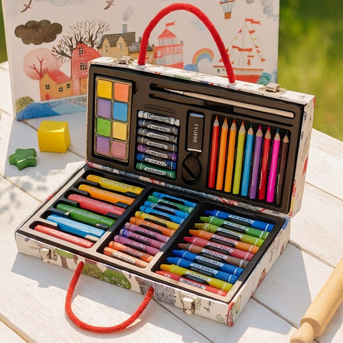 어린이선물 유치원 어린이집 초등학생 조카 생일선물 미술세트55P, 1세트