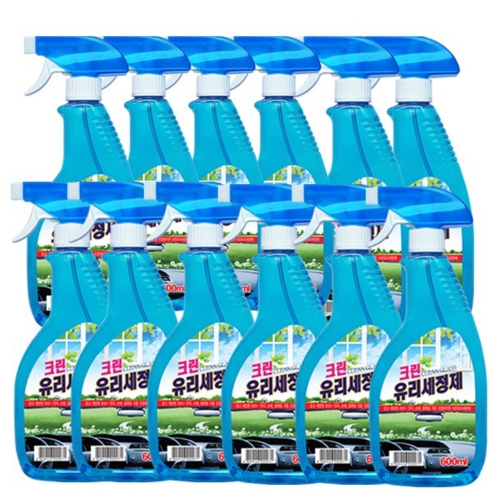 크린 유리세정제 스프레이 600ml 12개, 12개, 600ml