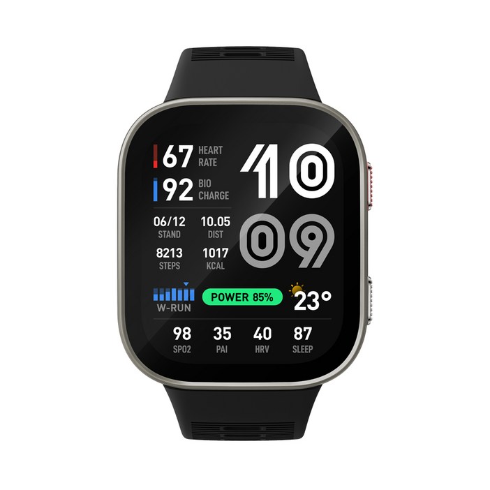 어메이즈핏 빕맥스 스마트워치, GPS  블루투스, 49mm, 실버