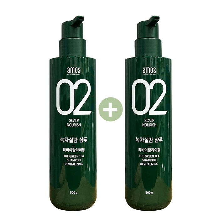 아모스 녹차실감 지성두피 프레쉬 샴푸