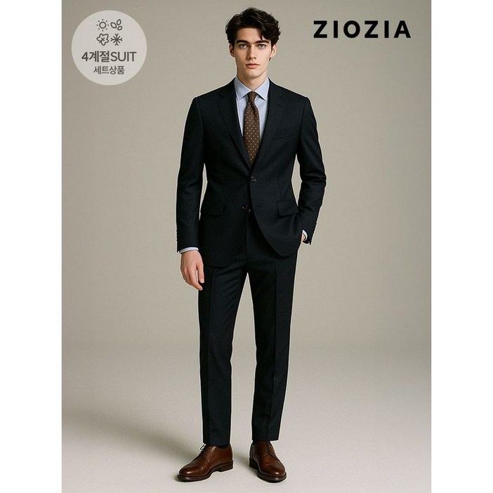 지오지아 컴포트핏 트윌조직 네이비 정장세트  ACD5SB1201 ACD5SP1201 DNV