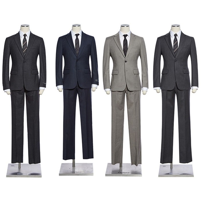 백화점 정품 레노마 FW 한정수량 다크그레이 울 캐시미어 쉐도우 스판정장 4종택1 RPLMSJ54A NW5