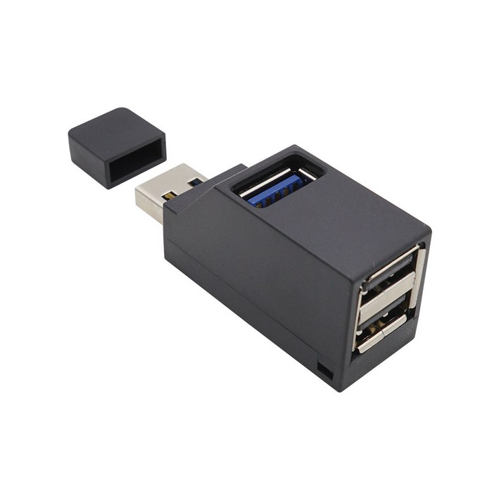 IH424 3포트 USB 허브 USB3.0 1P / USB 2.0 2P 블랙
