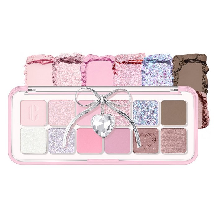 NEW 클리오 프로 아이 팔레트 에어, 012 크리스탈 발바닥냥생역전 코숏, 1개