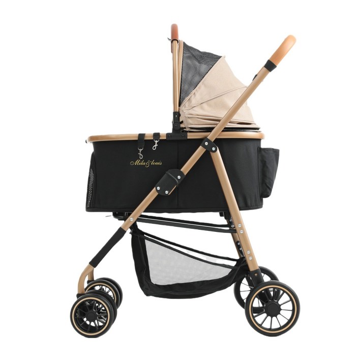 MILALOUIS 2025최신 강아지 유모차 애견유모차 원터치 퀵폴딩 강아지유모차 분리형 프리미엄 소중형견 접이식 개모차