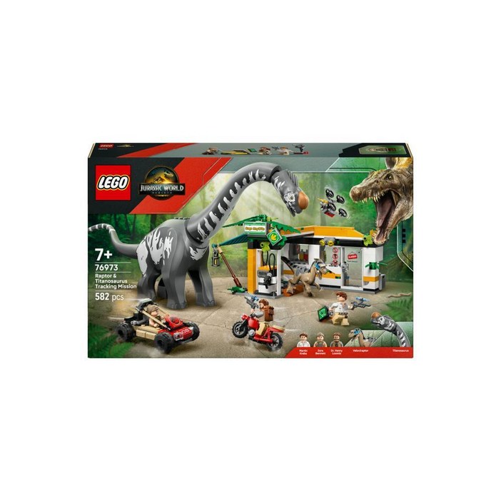 레고 쥬라기월드 랩터와 티타노사우루스 추적 미션 76973