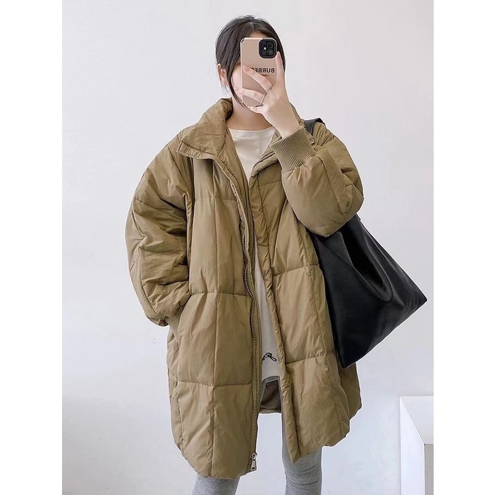 가오리 패딩 여중 롱 박시 패션 빅사이즈 겨울 차이나 야상 코트