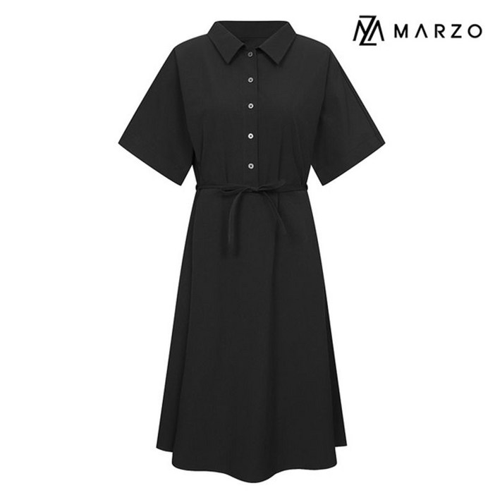 마르조 여성 벨티드 원피스