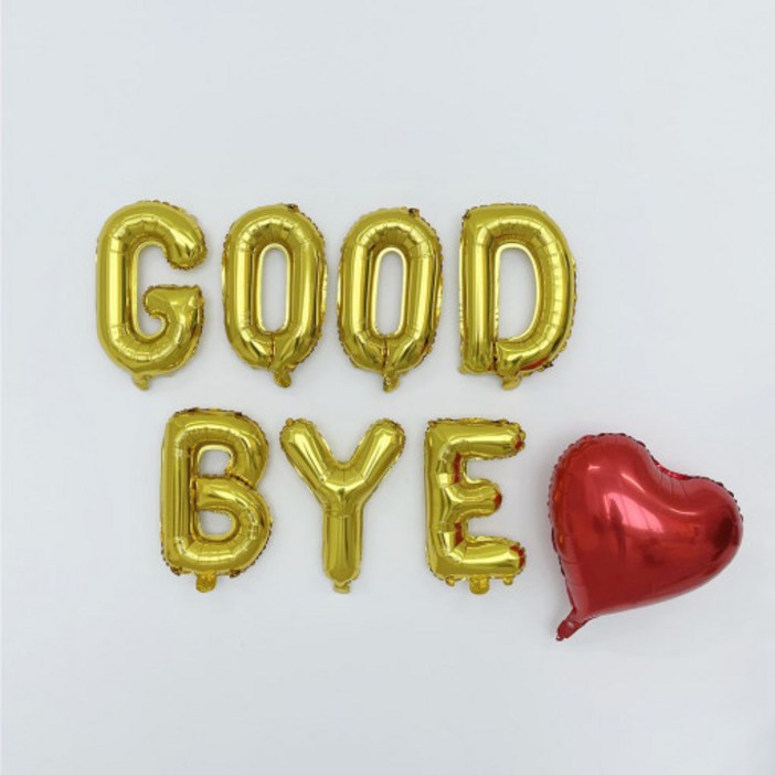 굿바이 알파벳 풍선 송년 신년 새해파티 GOODBYE