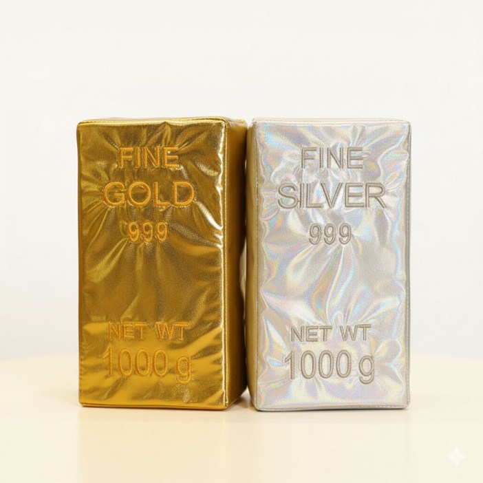 빌리네집 금괴 은괴 쿠션 소파 인테리어 소품 개업 집들이 쓸모없는 웃긴 선물