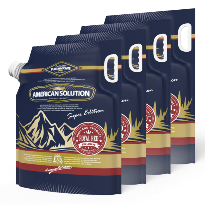 아메리칸솔루션 슈퍼에디션 로얄레드 고양이모래 9.07kg 총 4봉(총 2박스 배송), 로얄레드, 4개, 9.07kg