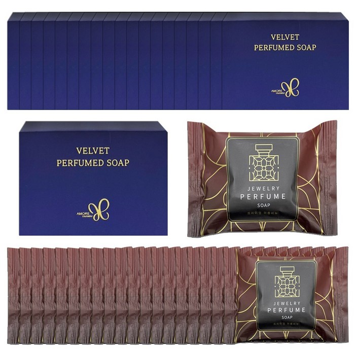 아모레 벨벳 퍼퓸드솝 5개  태광 주얼리 퍼퓸 향기 비누 5개