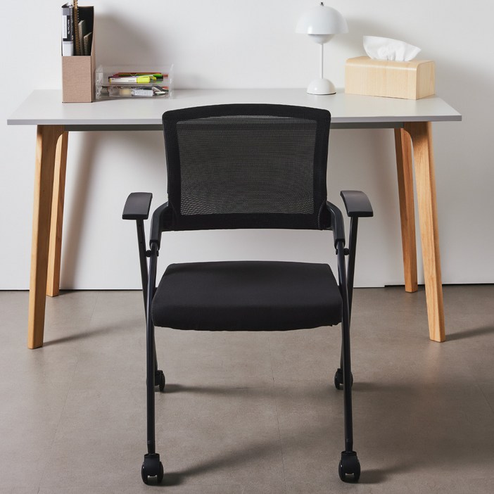 비애노 집중력 접이식 사무실 책상 학생 학원 의자