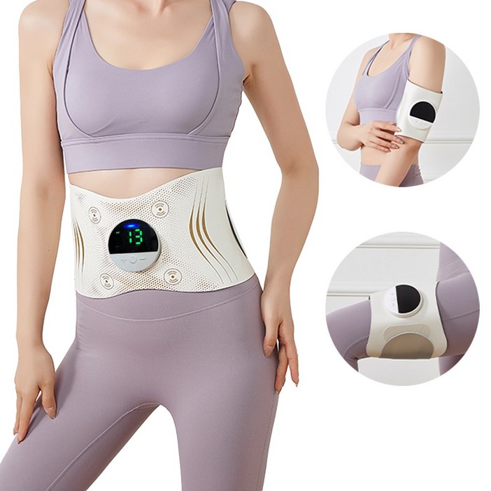 ERANSTAR EMS 슬림 복부 마사지벨트  허벅지팔뚝손목허리 전신 뱃살 빼기 마사지 온열 찜질