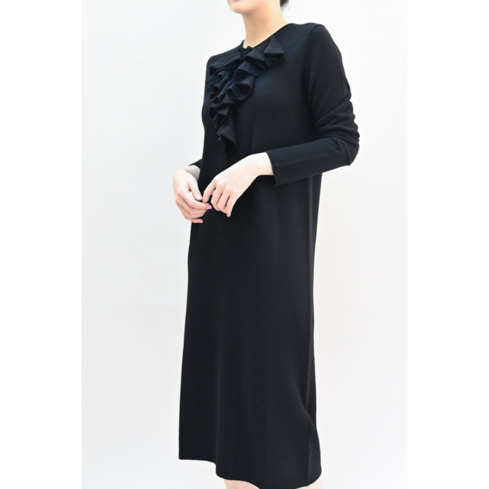 비꼴리끄 울 프릴 H라인 원피스DH1280830