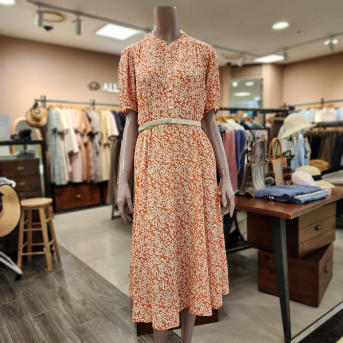 BCBG 올앤선드리 코렐라 PRINT OP 원피스   A4M4O615 34   ORANGE