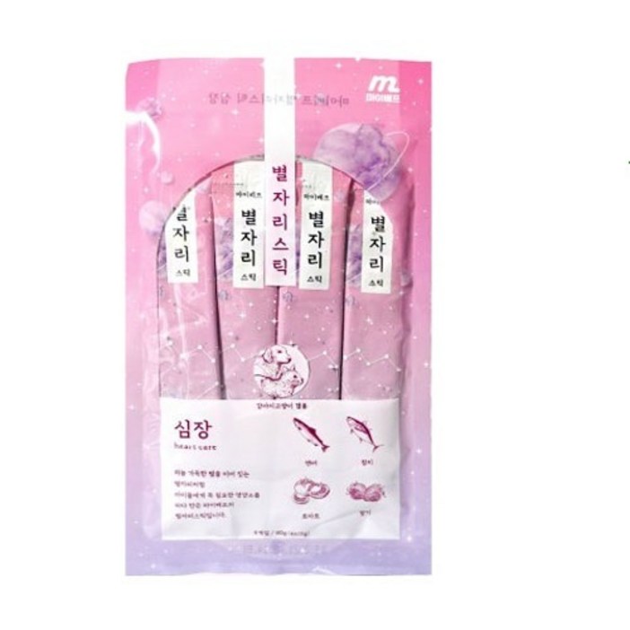 마이베프 짜먹는 고양이 간식 별자리스틱 15g x 4p