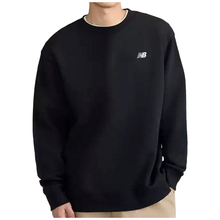 [백화점]뉴발란스 맨투맨 스몰로고 루즈핏 남성 여성 커플 세미 오버핏 긴팔티