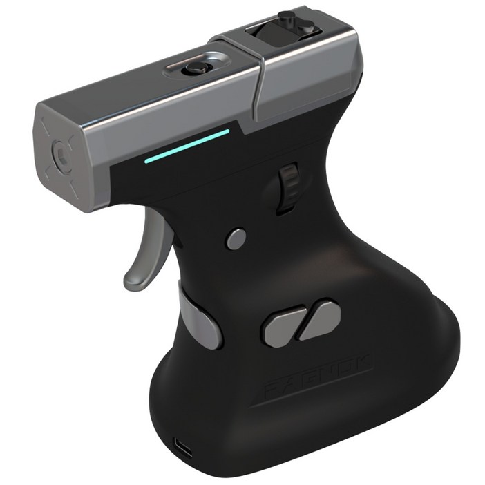 공식 국내 출시 Ragnok3 게임 컴퓨터 총기 유형 마우스 실제 반동 피드백 Ergostrike7, 블랙