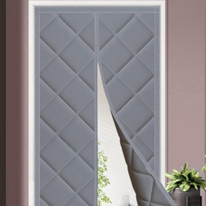 슈가잠 방풍커튼 도톰 엠보싱 외풍차단 방한커튼 자석양문형, 1개