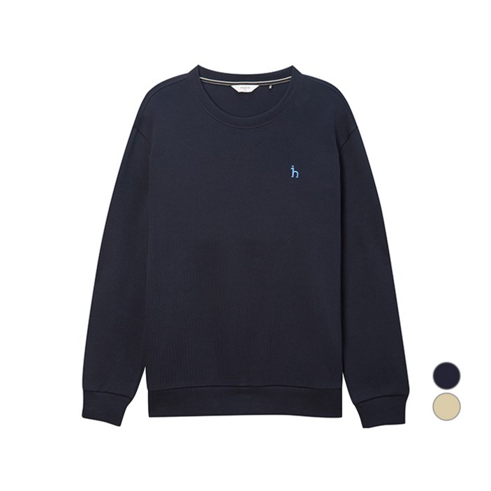 헤지스 남성용 조직감 크루넥 맨투맨