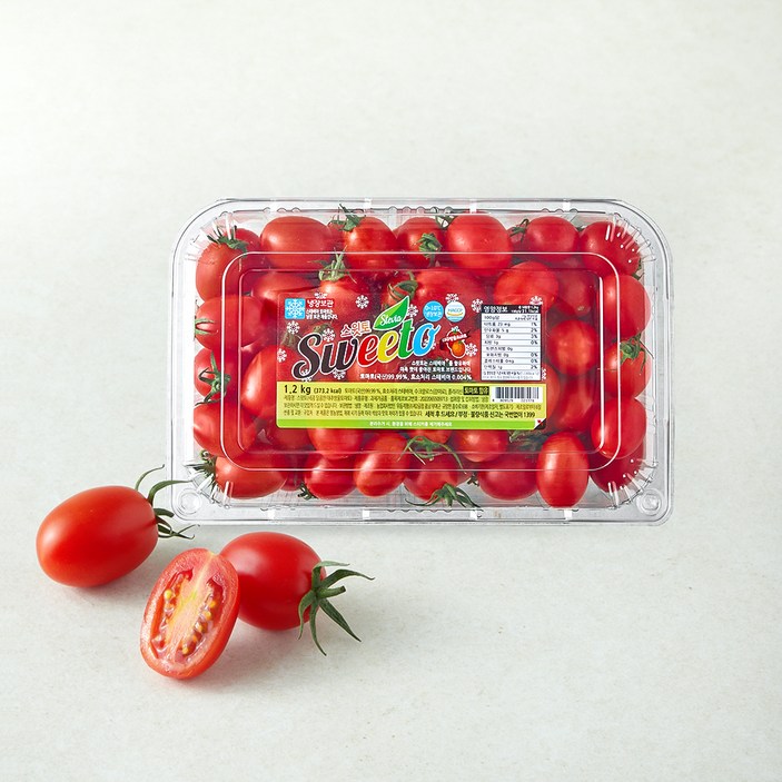 스윗토 스테비아 대추방울토마토, 1.2kg, 1팩