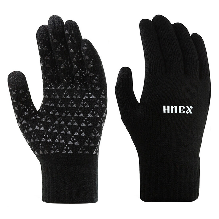HNEX 스마트폰 터치 방한 논슬립 스포츠 니트 장갑