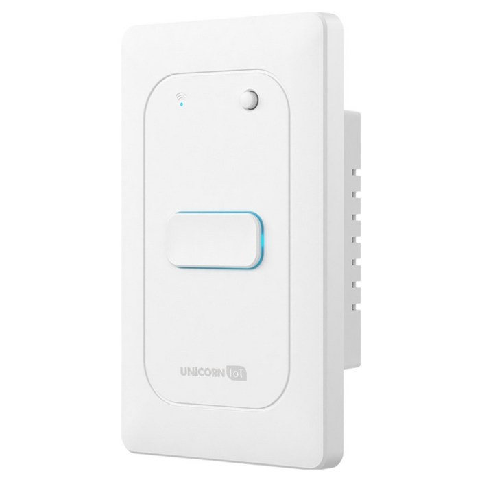 유니콘아이오티 1구 스마트 벽스위치 무선원격제어 자동불끄기 WIFI방식 TSSW1