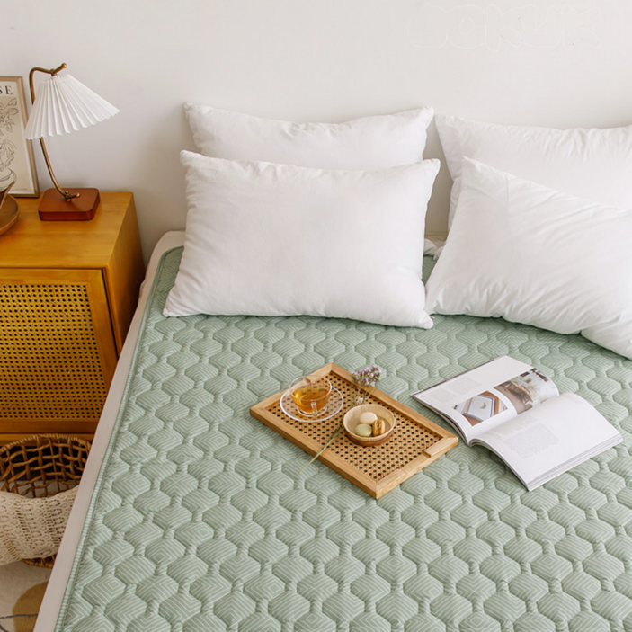 보국 에르데코 에어셀 베이직 전기요 BKB-2604S, 싱글(100 x 180 cm), 그린