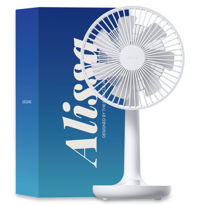 알리사 100단 프리미엄 무선 무소음 USB 탁상용 선풍기 ATF01, ATF01, 단일 색상