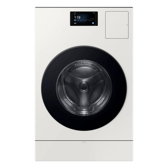 [10% 환급가전] 삼성전자 Bespoke AI 콤보 세탁기 LCD 177.8mm WD90F25CHY 25kg + 18kg 방문설치