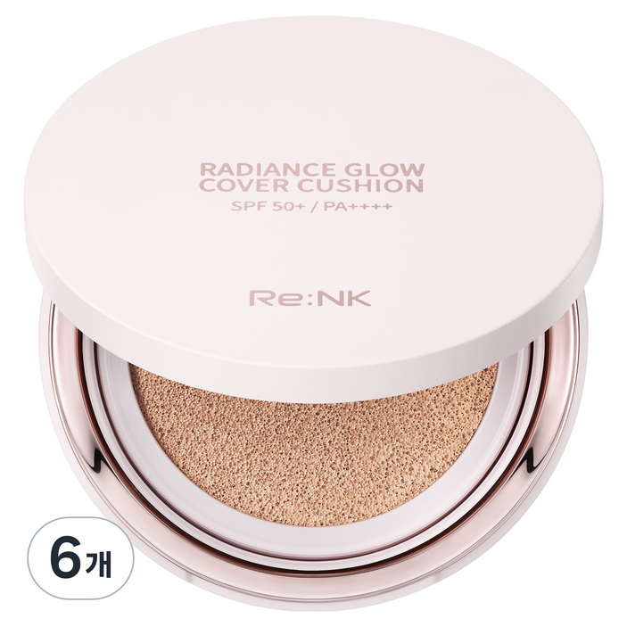 리엔케이 핑크 래디언스 글로우 커버쿠션 15g, 020 내추럴, 6개