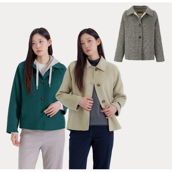 지센 캐시혼방 스탠카라 핸드메이드 자켓 LFJKPA03