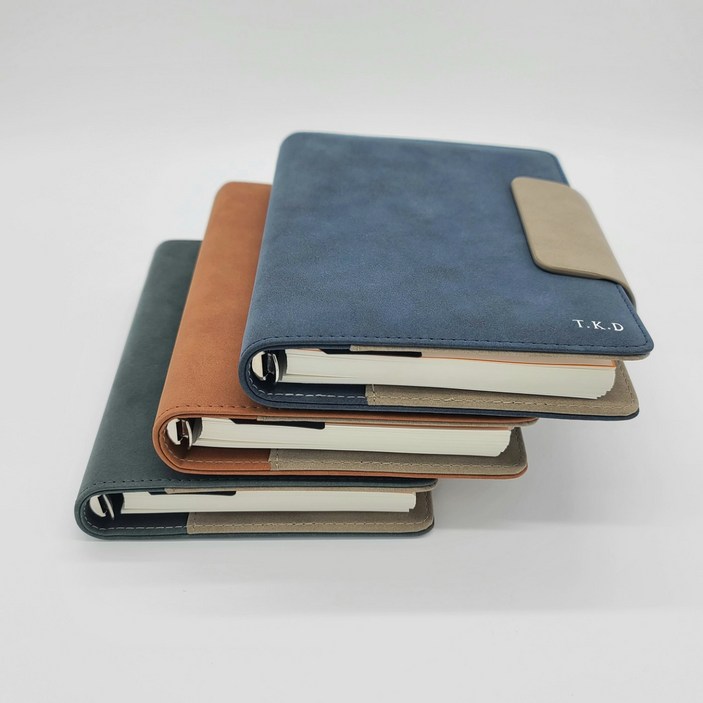 2025 이니셜스 스테디셀러 다이어리 / 이니셜 무료 회사 로고 각인, 스웨이드 와이드_브라운