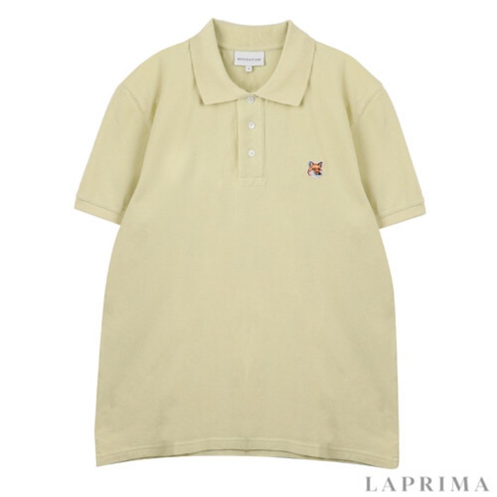 MAISON KITSUNE 메종키츠네 폭스헤드 남성 카라 반팔티셔츠 LM00208KJ7002 P712 LM00208KJ7002P712