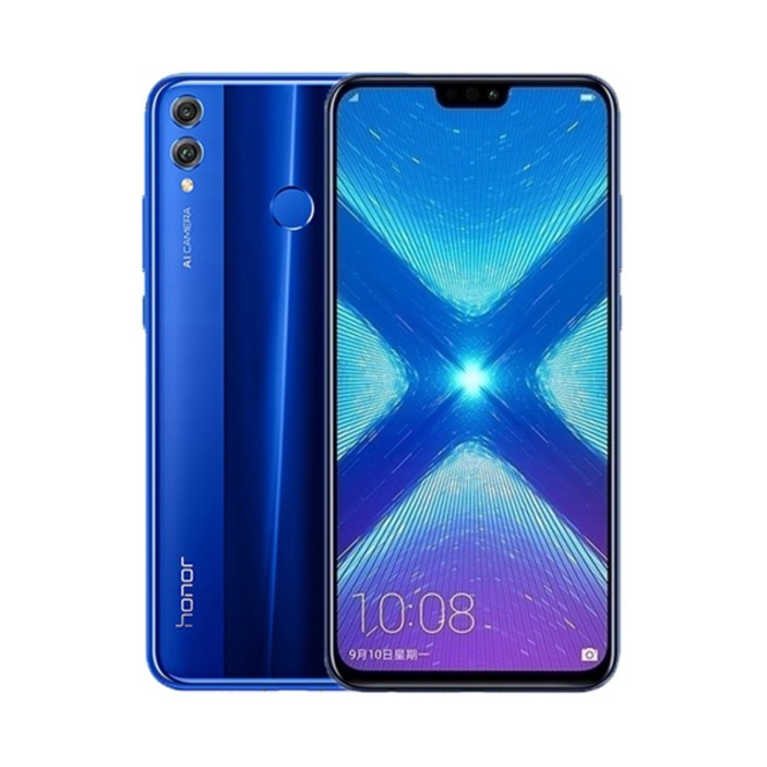 HONOR 8X 스마트폰 글로벌 펌웨어 CPU Haisi Qilin 710, 6.5 인치 3750mAh 후면 카메라, 20MP 중고 휴대폰