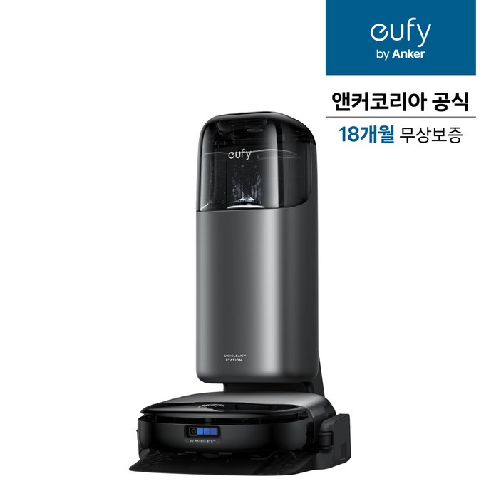 앤커 유피 S1 프로 옴니 올인원 로봇청소기 T2080, 블랙, T2080711