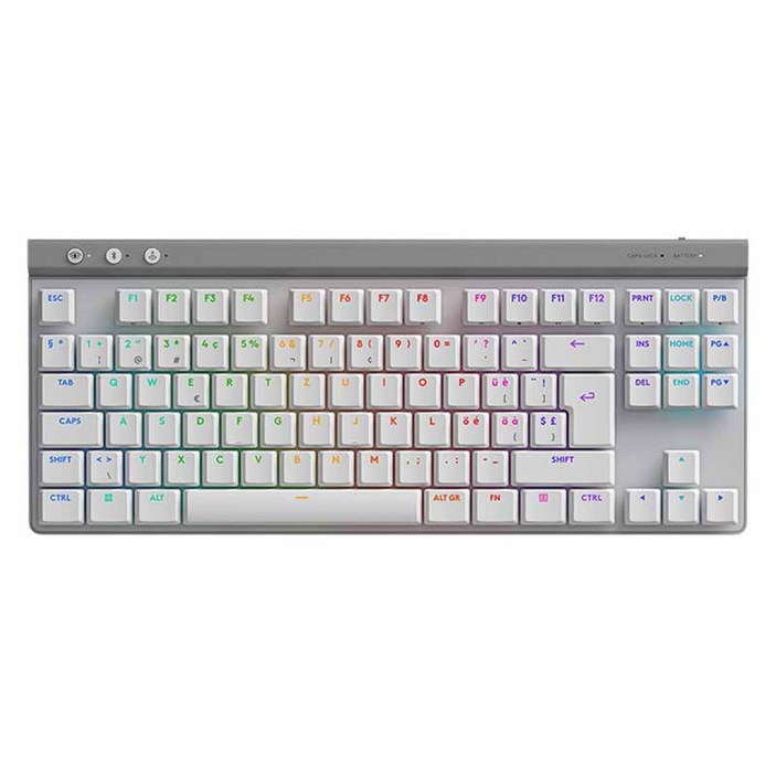 로지텍 G515 라이트스피드 TKL 무선 기계식 게이밍 키보드, 화이트, 단일 상품, 리니어축