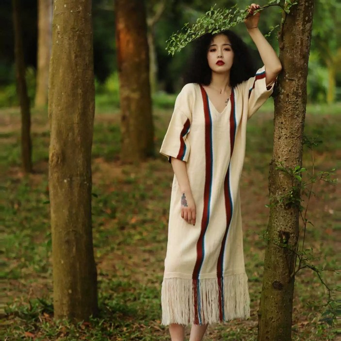 루즈핏 롱 원피스 캉캉 하객 뷔스티에 셔링 린넨 결혼식 허리끈 제이플로우