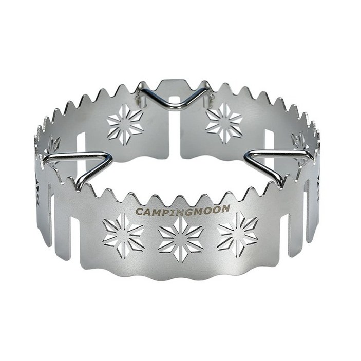 캠핑 문 (CAMPING MOON) 솔로 키친 스테인레스 스틸 바람막이 오덕이있는 스마트 스탠드 싱글 버너 KOVEA CUBE 용 링 모양 고톡 ST-141