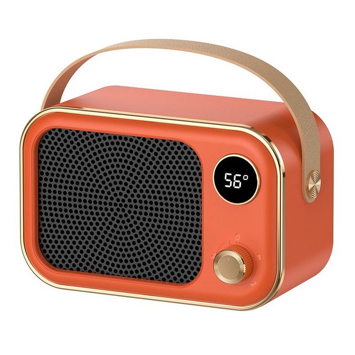 신일전기온풍기 mailadi 휴대용 PTC 미니 온풍기 가정용 저소음 전기 팬히터, 오렌지색