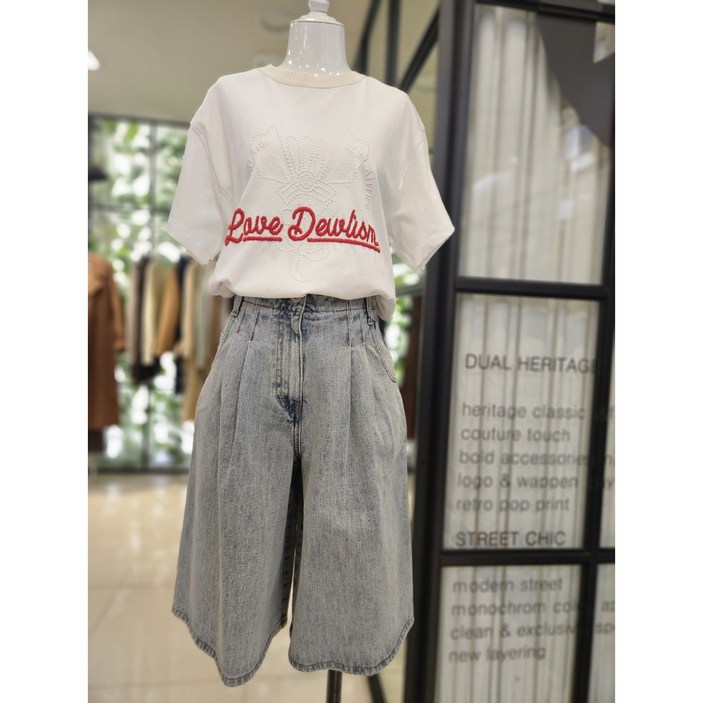 [듀엘] DEWE 버뮤다 데님 팬츠 D253PSA407  NC일산