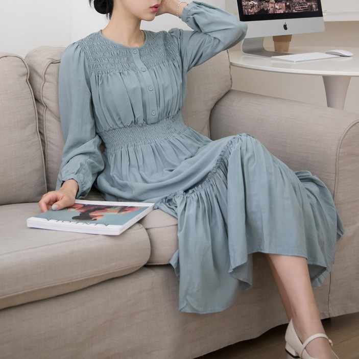 [S-XL] 스모크 프릴 원피스_아르덴스