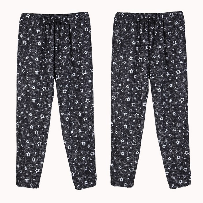 1+1 편안한 봄 가을용 냉장고바지 몸빼 빅사이즈 44인치까지 비침없는 홈 집앞 잠옷 트레이닝