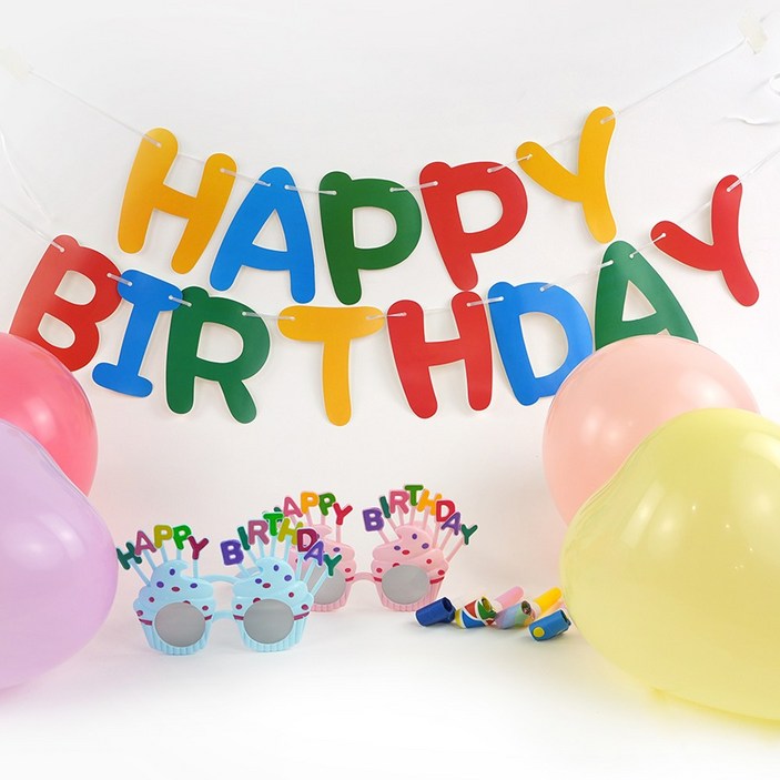 생일 파티 세트 1종 블루 1개