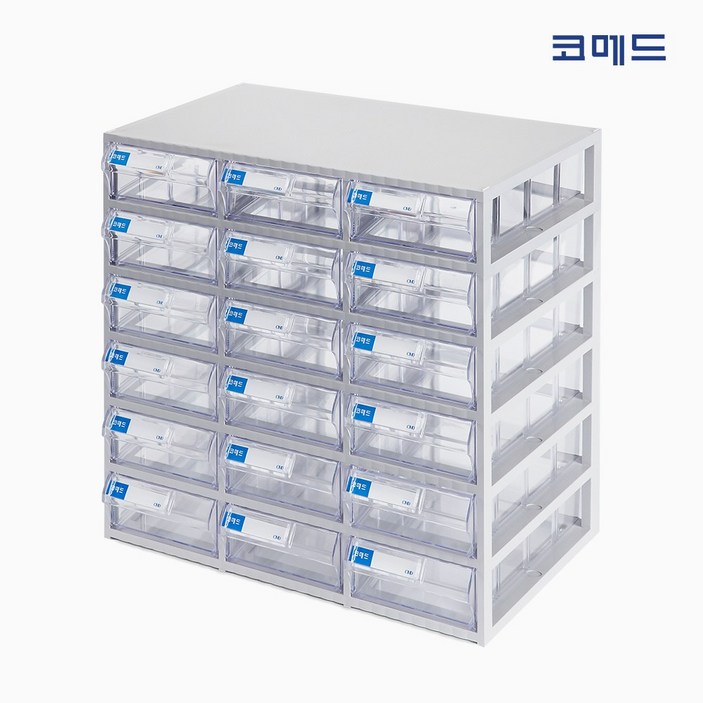 코메드 CMD5006 멀티박스 18칸 투명서랍장