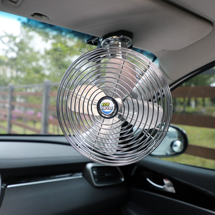ECO 차량용 선풍기 12V 24V 에코카팬 흡착식 집게식 피스식 메탈 화물차 자동차 선풍기