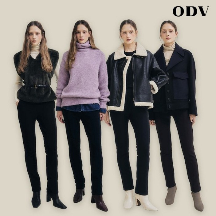 쇼핑엔티 25FW ODV 밍크기모 슬림핏 팬츠 4종